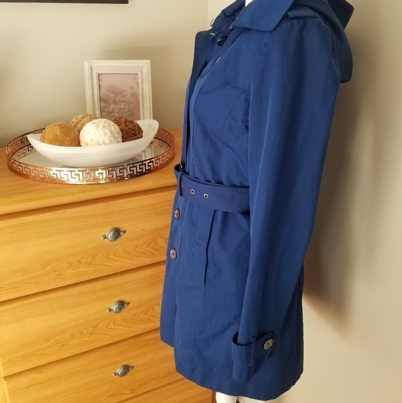 Michael Kors electric blue trench coat - Picture 2 of 8